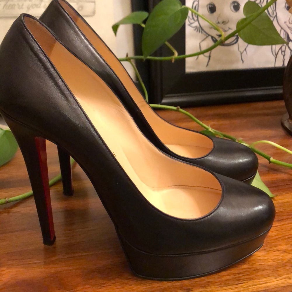 Black Christian Louboutin platform heels - Picture 8 of 8